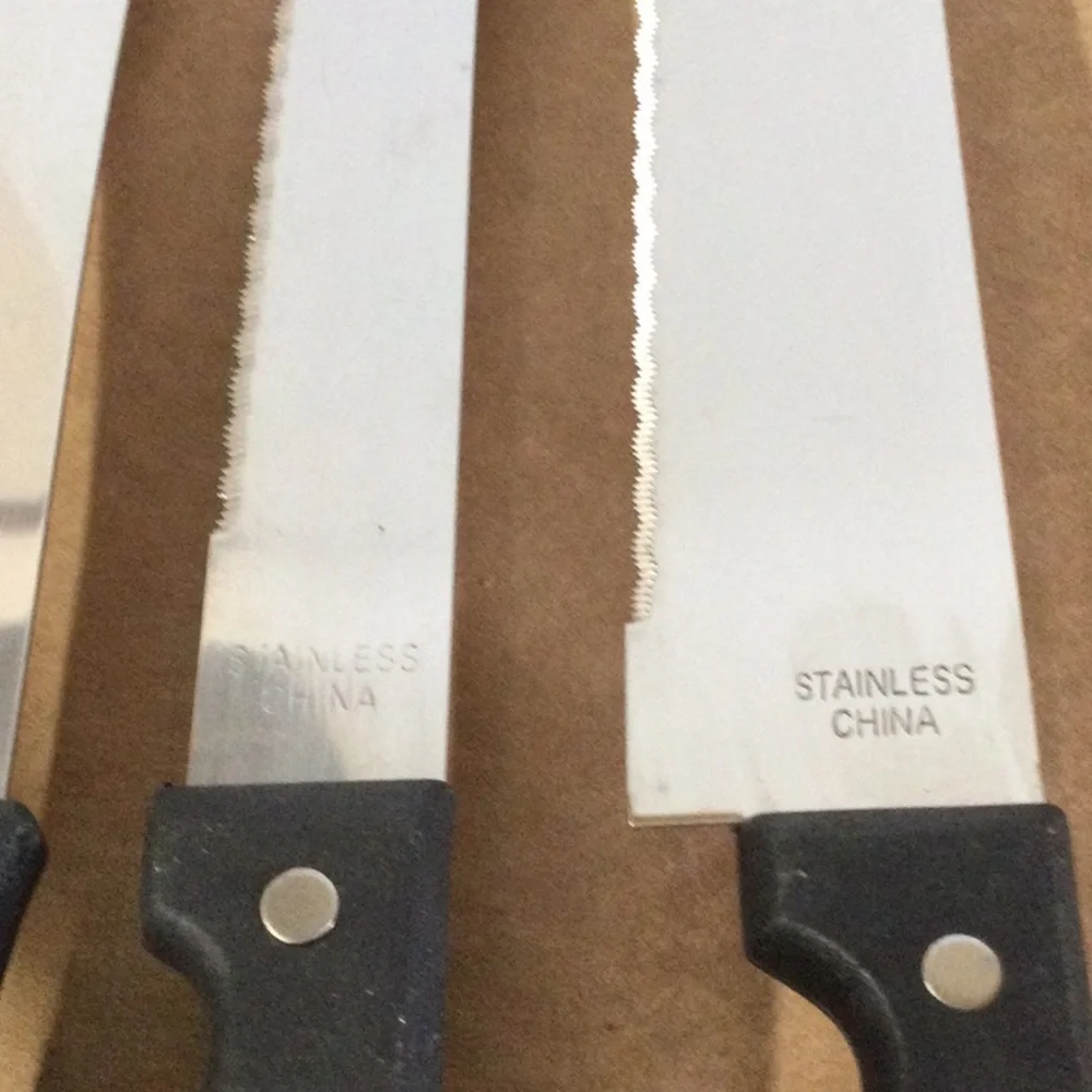 New 4 Stainless Kitchen Knifes